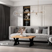 Resim deryawood Raweyn Masif Ahşap Nobel Sulamalı Sehpa 70*160*45cm 