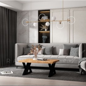 Resim deryawood Raweyn Masif Ahşap Nobel Sulamalı Sehpa 70*160*45cm 