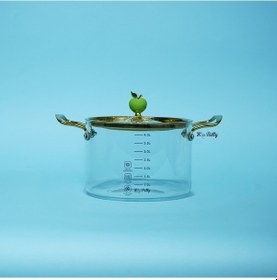 Resim Mon Amour Cam Tencere 4,5 Lt Şeffaf 