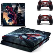 Resim Marvel Spiderman Playstation 4 Fat Sticker Kaplama 