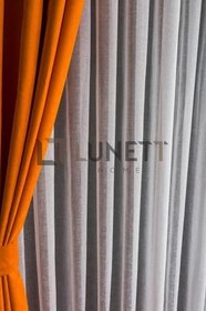 Resim Foldet Keten Sık Pileli 1X3 Tül Perde Salon Balkon Mutfak Tülü, 500 x 250 