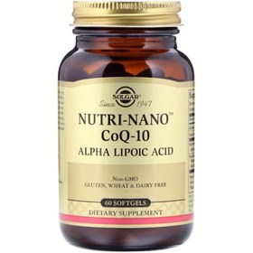 Resim Solgar Nutri-Nano CoQ-10 Alpha Lipoic Asid 60 Kapsül 