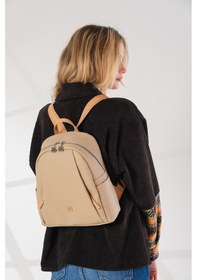 Resim Just Polo Kadın 9 Bölmeli Büyük Boy Sırt Yıkamalı Çantası Bej 