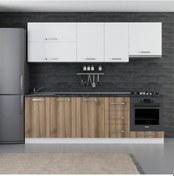 Resim Minar 245 Cm Mutfak Dolabı Beyaz Dore 245-D6 Beyaz 