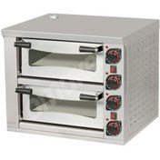 Resim Omake Elektrikli Pizza Fırını 8xø25 Cm Kapasiteli 2 Katlı 52x52 Manuel 
