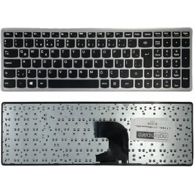Resim Lenovo İle Uyumlu 25210665, 9z.n8rsc.401 Notebook Klavye Siyah Gri Çerçeveli Tr 
