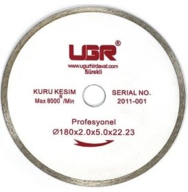 Resim UGR 180 x 2,0/1,6 x 22,23 Sürekli Elmas Testere Ugr 