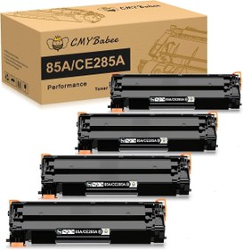 Resim HP ASKA STORE CE285A P1102W P1109W M1212NF M1217NFW P1006 P1005 P1505 Ink Printer (Black, 4-Packs) 