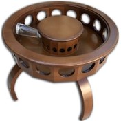 Resim Şarap ve Içecek Sunu Kayın Torna Model Masif Ağaç Natüre Ceviz Bo 