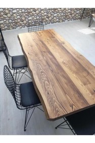 Resim Sağıroğlu Ahşap 6 Kişilik Yemek Masası 80x180 