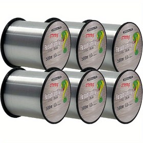 Resim Yüksek Dayanıklılıkta Monofilaman Balıkçılık İpi - 1.29KG'den 17.8KG'ye Test, 500m/547yd - Pürüzsüz Atış, Dayanıklı ve Aşınmaya Karşı Dirençli - Tatlısu ve Tuzlu Su Balıkçıları İçin Uygun, Profesyonel Ambalajlama, Düz Dokulu 