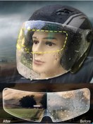 Resim ugursepeti Motosiklet Kaskı Için Buhu Önleyici Ve Vizör Camı Yağmur Kaydırıcı Universal 