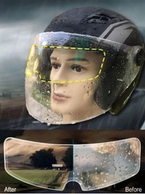 Resim ugursepeti Motosiklet Kaskı Için Buhu Önleyici Ve Vizör Camı Yağmur Kaydırıcı Universal 