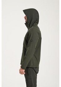 Resim Exuma 2311100 Erkek Haki Yağmur Rüzgar Geçirmez Softshell Mont 001 