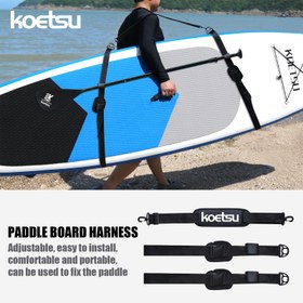 Resim KOETSU Ayarlanabilir SUP Paddle Board Omuz Askısı - Rahat Sörf Tahtası Taşıma Kemeri - İdeal Taşıma Aksesuarı, Dayanıklı Malzeme,Güçlendirilmiş Dikiş,Açık Hava Maceracıları 