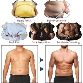 Resim Novahub Erkekler Neopren Sauna Takım Elbise Ter Yelek Bel Eğitmen Zayıflama Vücut Şekillendirici Gömlek Termal Erkek Atlet Fanila 58366389 Siyah 