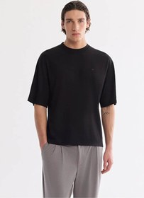 Resim Avva Oversize Fit Erkek Tişört B001050 Siyah 