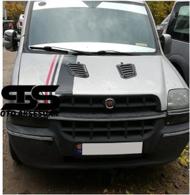 Resim Fiat Doblo Uyumlu Piano Black Kaput Üstü Havalandırma Izgarası 