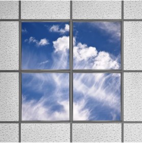 Resim Gök Panel 60X60 LED Panel Sıva Altı Desenli 2x2 Dörtlü Grup 46510167SA 