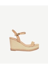 Resim Yargıcı Tek Bantlı Tabanı Hasır Sargılı Deri Espadril 26ykay4020x 063 Bej 