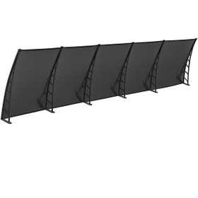 Resim SUNDURMAGROSS CROCUS Kapı Pencere Üstü Pratik Sundurma 80X600 – Siyah 