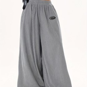 Resim Kadın Modası Rahat Geniş Bacaklı Pantolon, Sokak Stili Uzun, Düz Renk, Polyester, Bol Kesim, Kemer Olmadan, Cep Detaylı, Yetişkinler İçin, Bahar/Sonbahar 