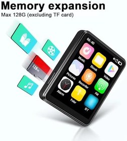 Resim Cankypu Hoparlörlü MP3 ve MP4 Oynatıcı 2.4 İnç Tam Ekran BT Dahili Hoparlör ve TF Kart Genişletme E-kitap Okuma ve Yüksek Netlikte Video Oynatmayı Destekler USB Mp3 Oynatıcı 