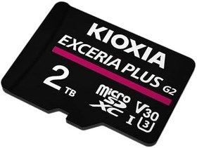 Resim KIOXIA 2TB Exceria Plus G2 Micro SDXC 4K 100/90MB/sn Hafıza Kartı (SD Adaptörlü) 