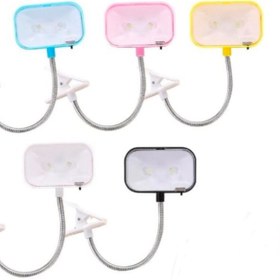 Resim abnturk 17 Cm Siyah klipsli Kitap Okuma Işığı Led Kitap Arası Okuma Beyaz Işıklı Masa Lambası 