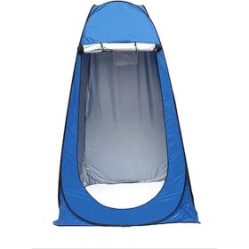 Resim Otomatik Wc Portatif Giyinme Çadırı 120X120X190 cm Mavi 