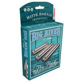 Resim Hohner Big River Harp Mızıka Seti (Do-Sol-La Majör) 