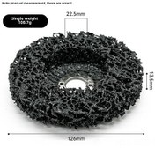 Resim Springsun 5 İnç Siyah Paslif Tırnak 125 22mm 110g - Metal, Ahşap, Plastik, Nilon Boya Kaldırma Ve Pas Temizleme Fırçası 