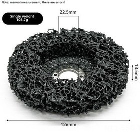 Resim Springsun 5 İnç Siyah Paslif Tırnak 125 22mm 110g - Metal, Ahşap, Plastik, Nilon Boya Kaldırma Ve Pas Temizleme Fırçası 