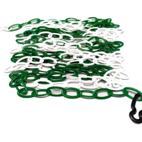 Resim İleri Trafik Plastik Zincir 6 mm Yeşil-Beyaz 25 M 