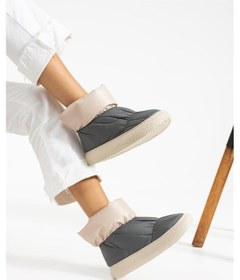 Resim Shoetek Seina Kadın Bot&bootie Bilek Trikolu Paraşüt Kumaş Gri 