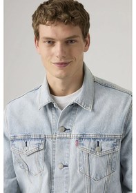 Resim Levi's Erkek Mavi Trucker Kot Ceket- 72334-0775 Açık Mavi 