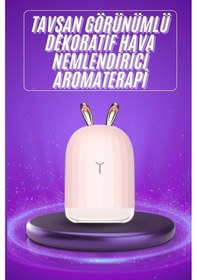 Resim Ceylan Adam Aromaterapi Hava Nemlendirici Dekoratif Usb Şarjlı Tavşan Nemlendirici 
