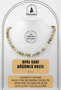 Resim OSMANLI DOĞAL TAŞ Opal Sarı 8 Mm Düğümlü Doğal Taş Kolye 