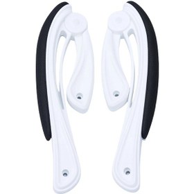 Resim Suntek 2x Ofis Koltuğu Kolçakları Rahat Şık Sünger Zarif Beyaz Ve Siyah 