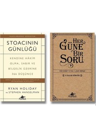 Resim Pegasus Yayınları Stoacının Günlüğü - Her Güne Bir Soru 5 Yıllık Günlük 2 Kitap Set - Ryan Holiday 
