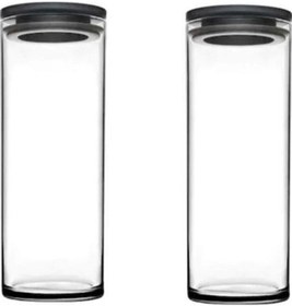 Resim Paşabahçe Vakumlu Cam Kavanoz 2 Li Gri 43756 