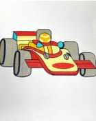 Resim karantuhafiye Bebek Battaniye Aplikesi / Bebek ve Çocuk Aplikesi / Büyük Boy / Araba 