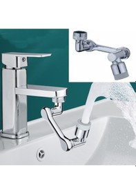 Resim 1080 Derece Dönebilen Robotik Kol Musluk Başlığı - Musluk Uzatma Aparatı Ucu 