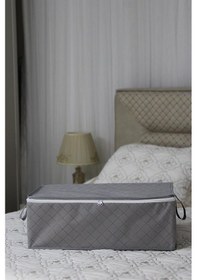 Resim Adarya Home 6 Adet Kapitone Desenli Bazaaltı Hurç 60x40x22 Antrasit 