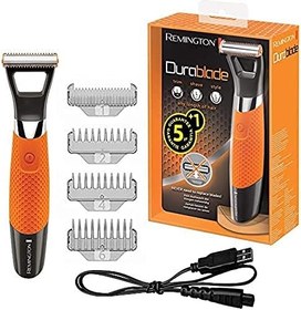 Resim Remington Sakal Düzeltici Durablade , Tıraş Bıçağı 0,2 mm + 4 Geçmeli Tarak, Islak ve Kuru Kullanım, Lityum Pille Kablolu Kullanım, Kablo + Elektrik Fişi Dahil USB Şarj İşlevi MB050 
