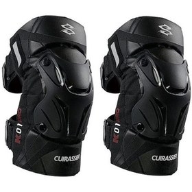 Resim Cuirassier Motosiklet Güvenlik Ürünleri Koruyucu Dizlikler Arazi Sürüş Ürünleri Bacak Koruyucuları Sürücü Koruyucu Donanım Gece Yansıtıcı K01-3 Siyah 