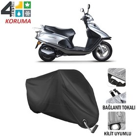 Resim RKS Spontini 110 Motosiklet Brandası ( Kilit Uyumlu - Siyah 