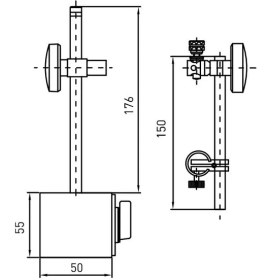 Resim Fett 80 kg Asimeto Manyetik Ayak AS-601020 