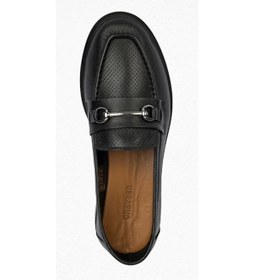 Resim Greyder 59017 Zn Deri Comfort Casual Kadın Ayakkabı Siyah 