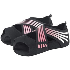 Resim Pembe Fonksiyonel Bale Ayakkabısı Ter Emme Parmaksız Ek Denge M 